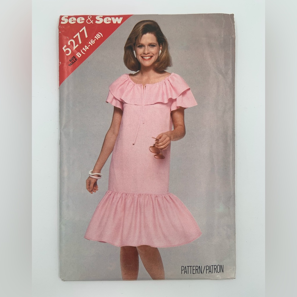 🌹New Listing🌹Vintage See & Sew #5277 Women’s Dress Sewing Pattern